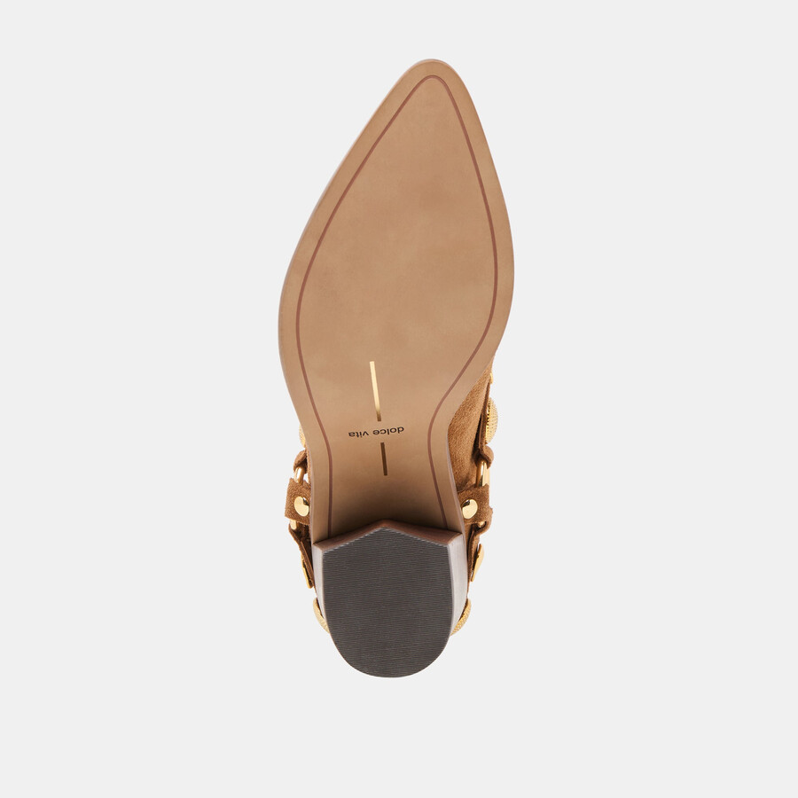 kanyon heels aus braunem wildleder