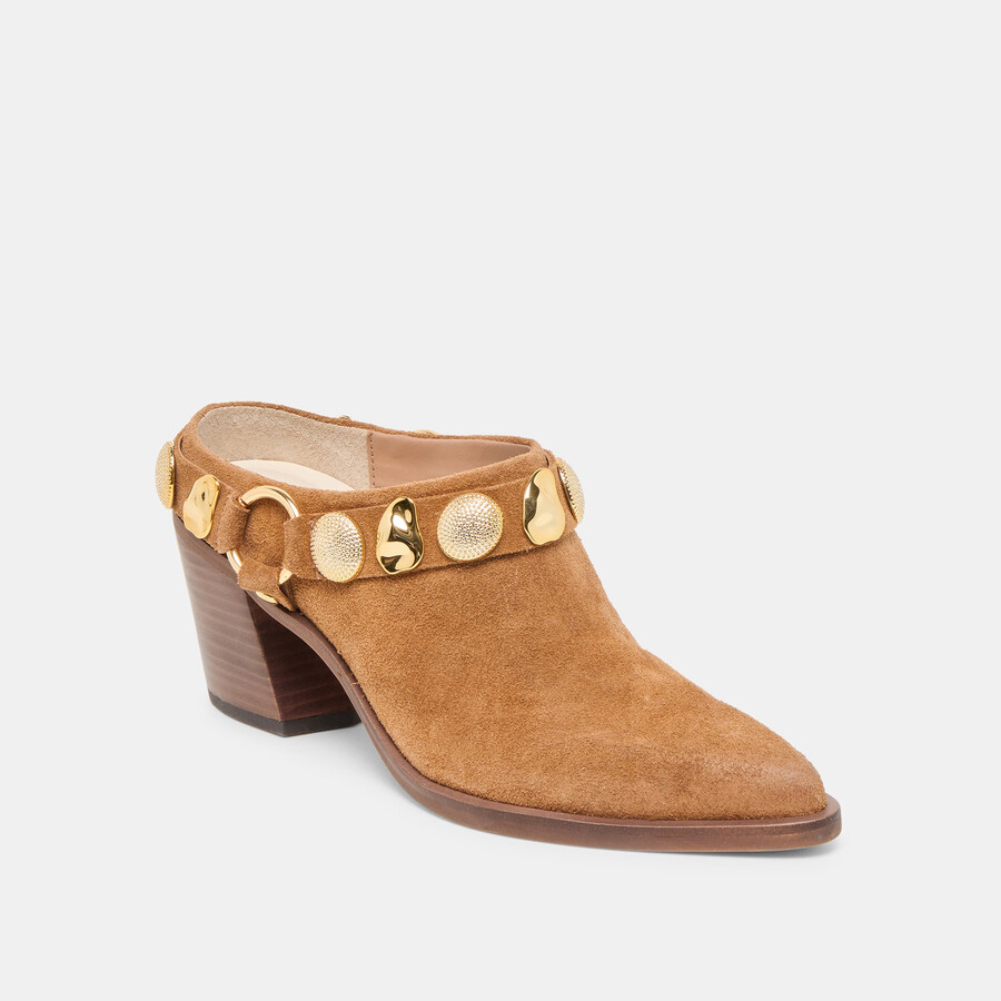 kanyon heels aus braunem wildleder