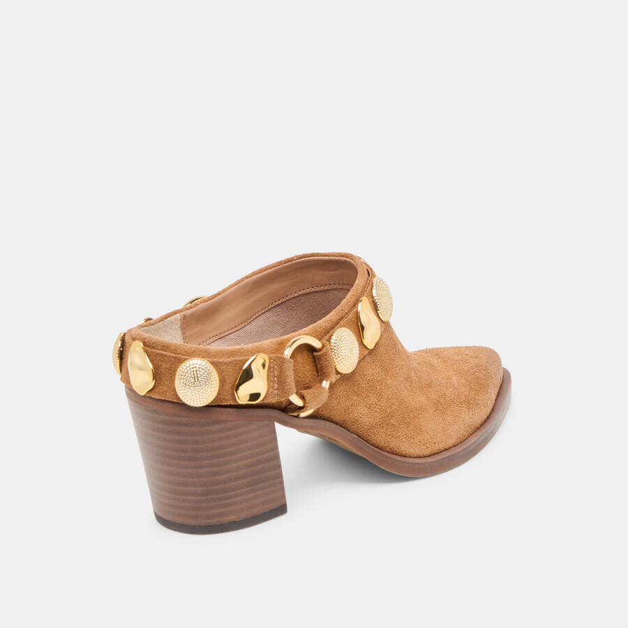 kanyon heels aus braunem wildleder