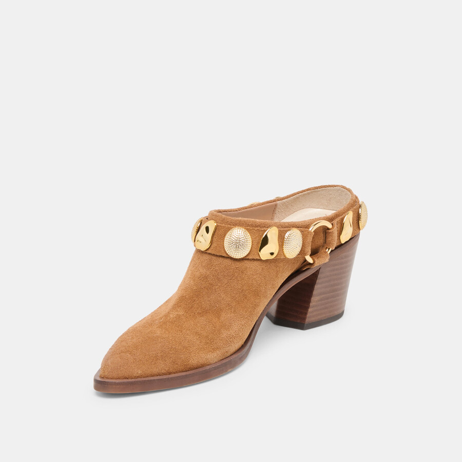 kanyon heels aus braunem wildleder