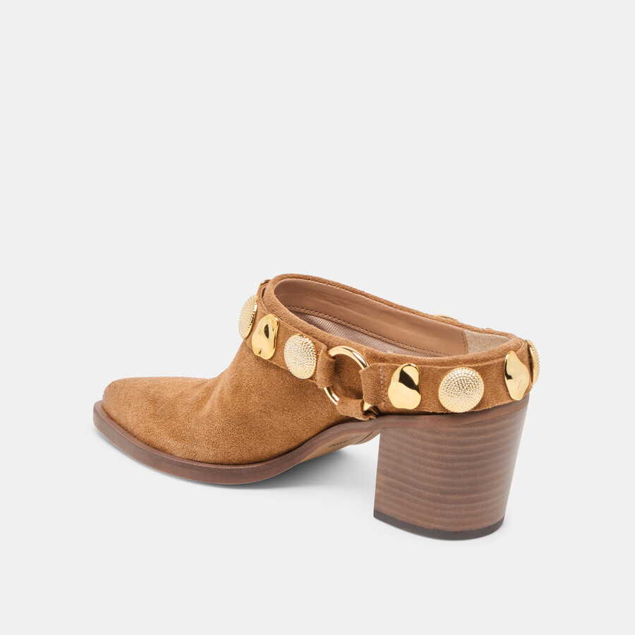 kanyon heels aus braunem wildleder