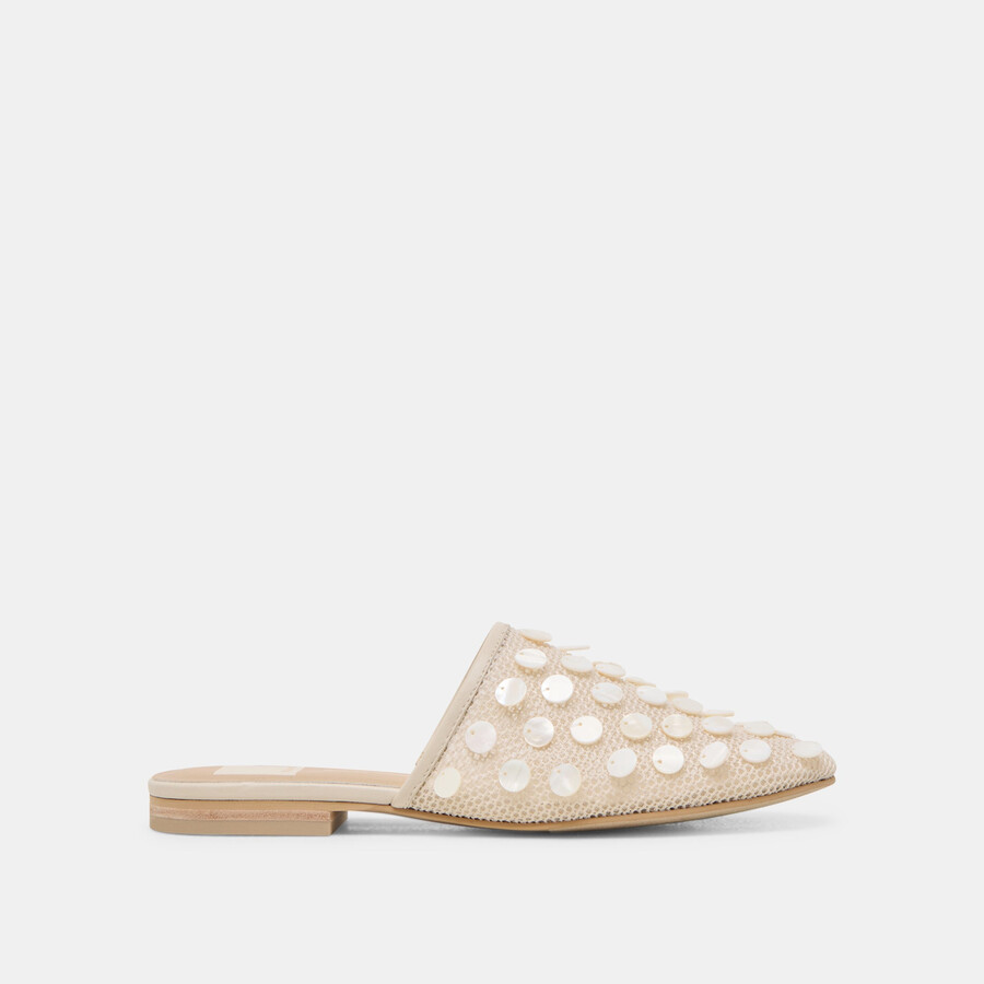 rova bead flats elfenbein scheibennetz