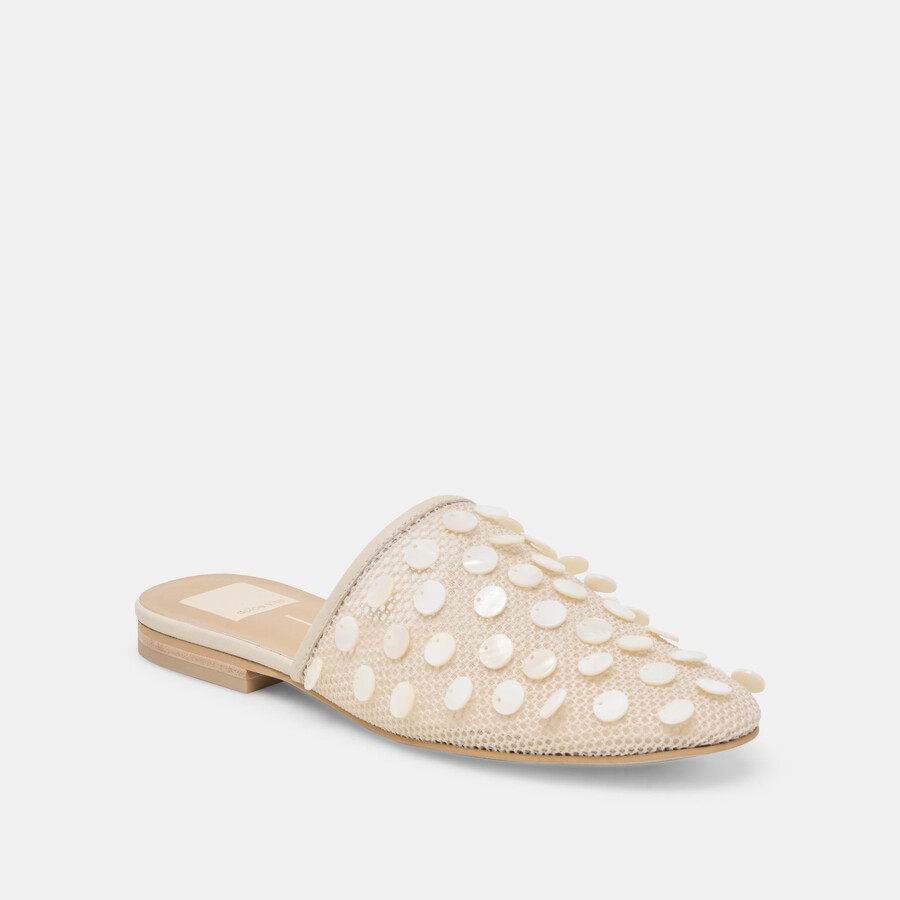 rova bead flats elfenbein scheibennetz