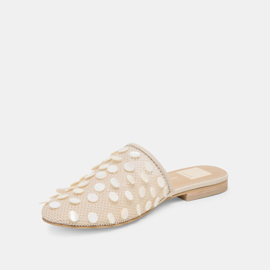 rova bead flats elfenbein scheibennetz