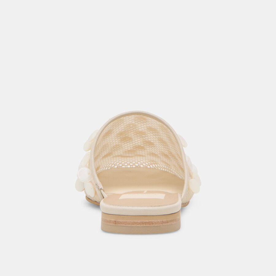 rova bead flats elfenbein scheibennetz