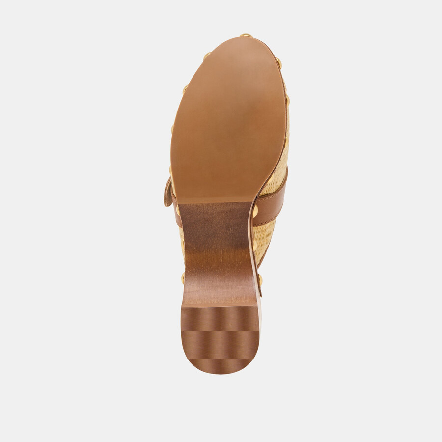 debrah clogs hellbraunes naturraffia
