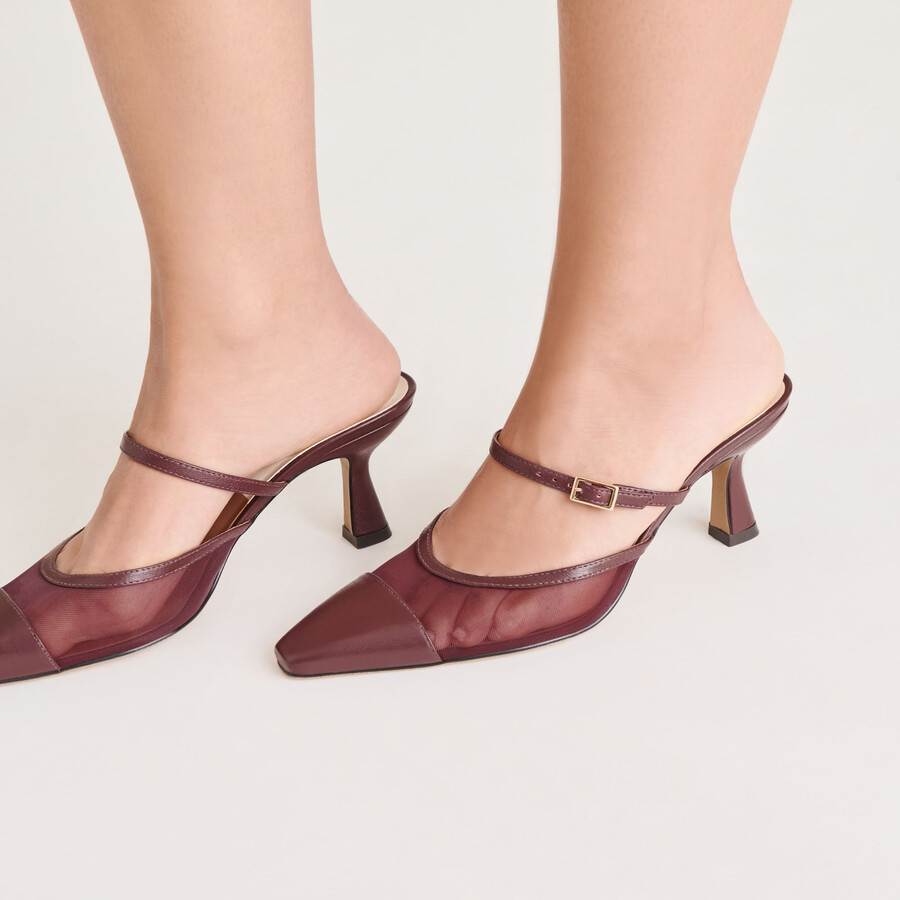 loyd heels burgunderrotes mesh
