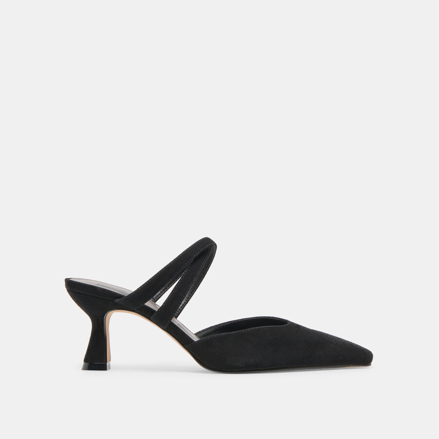 linore heels onyx wildleder