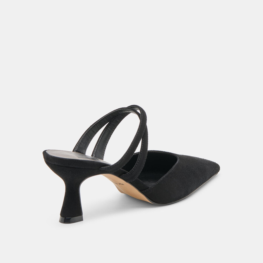 linore heels onyx wildleder
