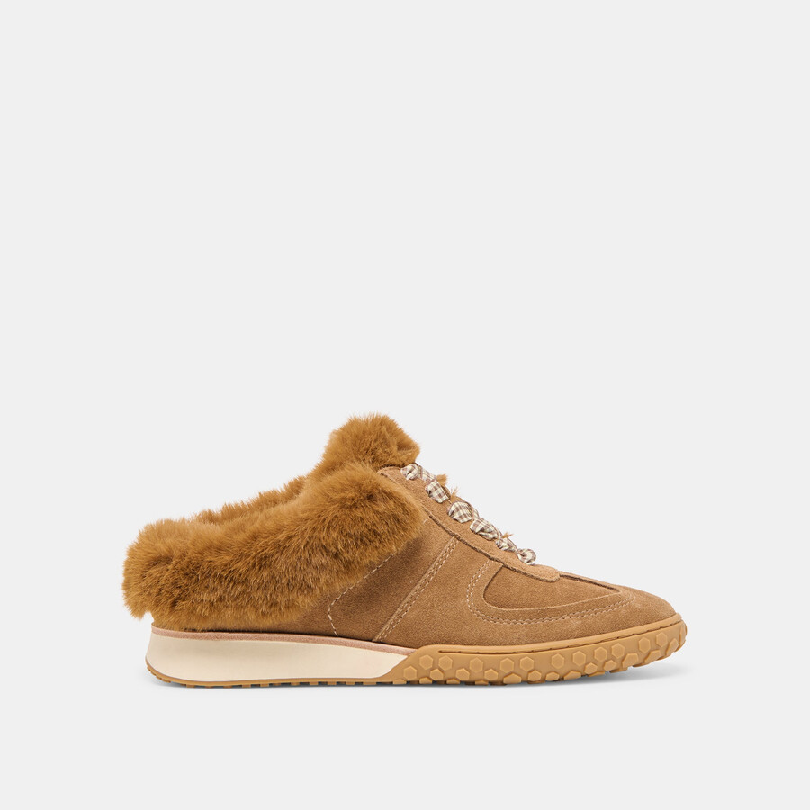 izzey plush sneakers hellbraunes wildleder