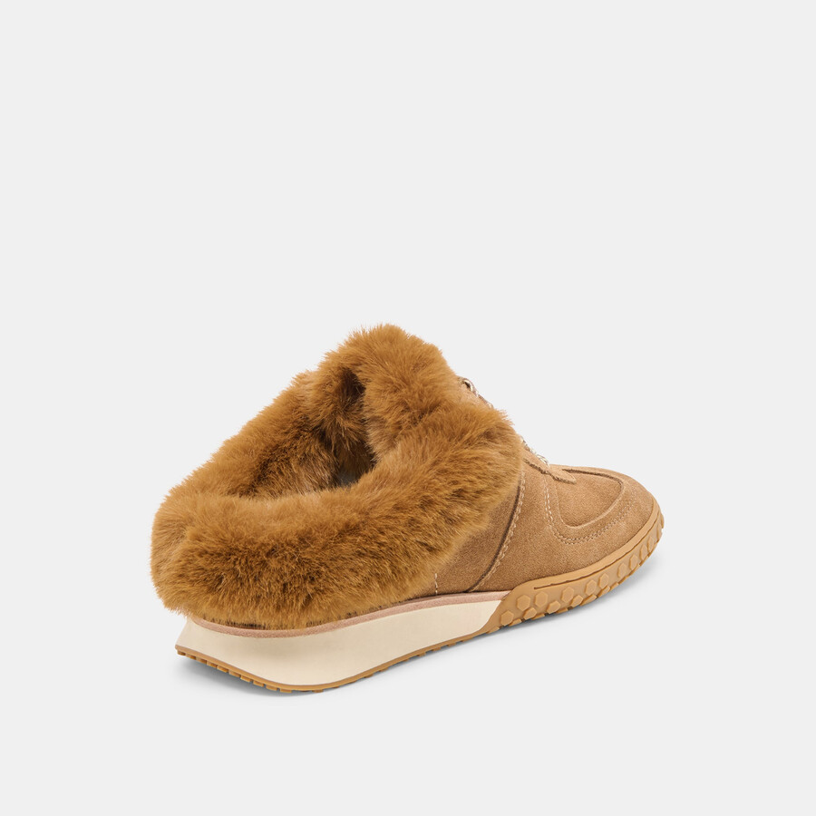 izzey plush sneakers hellbraunes wildleder