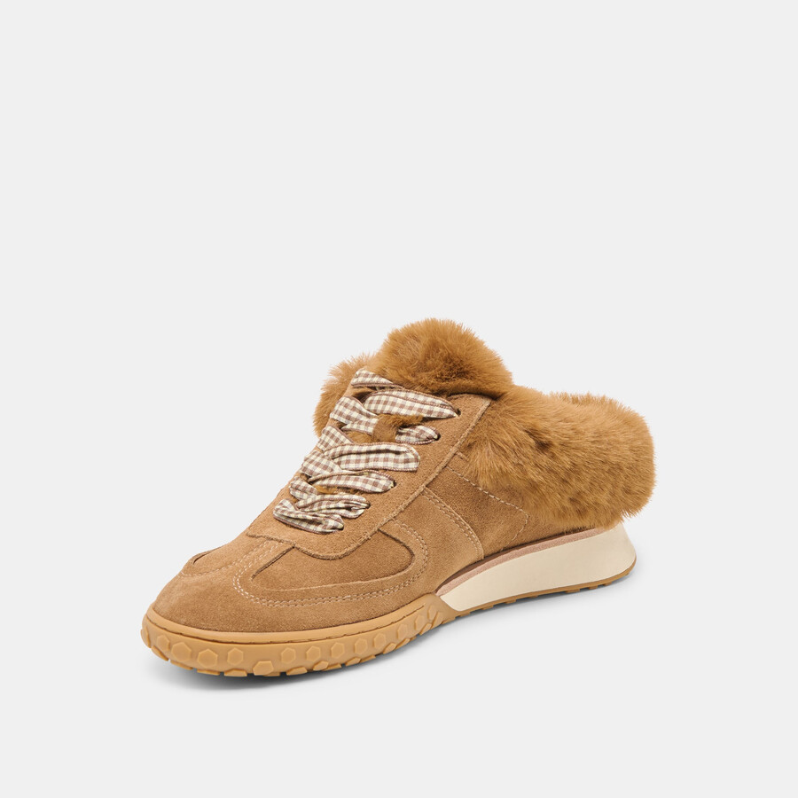 izzey plush sneakers hellbraunes wildleder