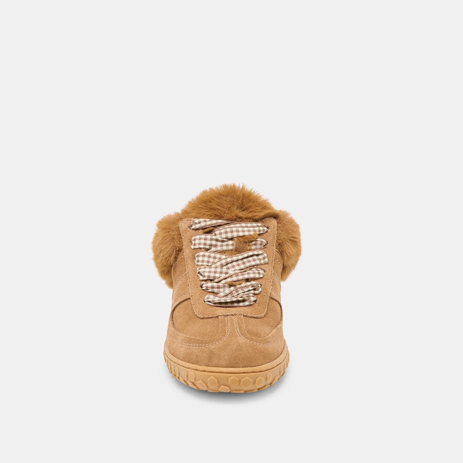 izzey plush sneakers hellbraunes wildleder