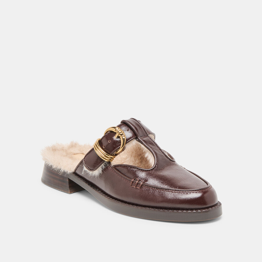 harlah plush flats schokoladenleder