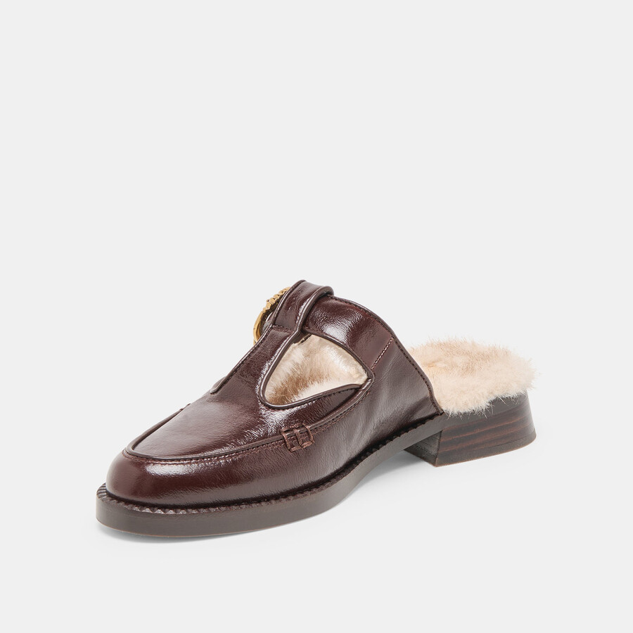 harlah plush flats schokoladenleder