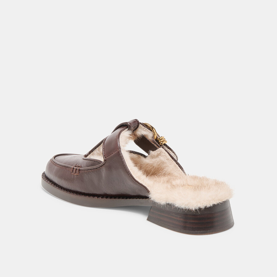 harlah plush flats schokoladenleder