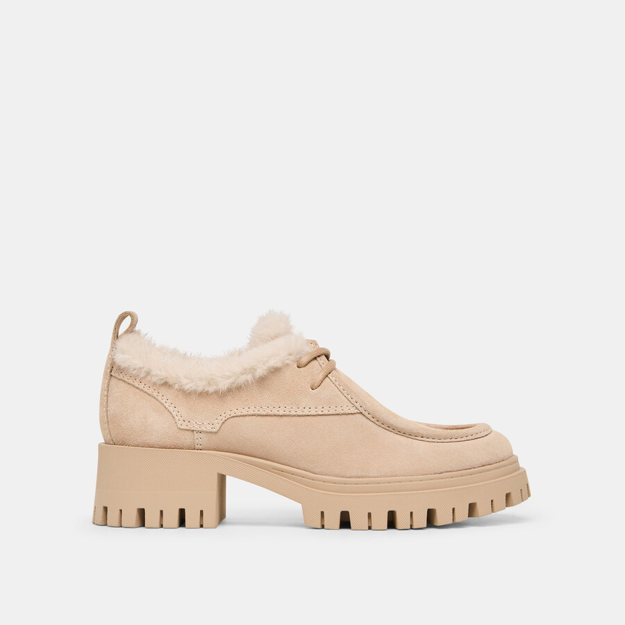 milza plüsch-loafer aus dune-wildleder