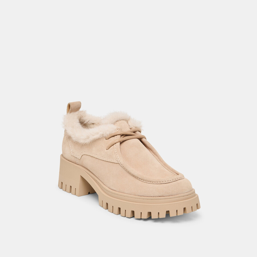 milza plüsch-loafer aus dune-wildleder