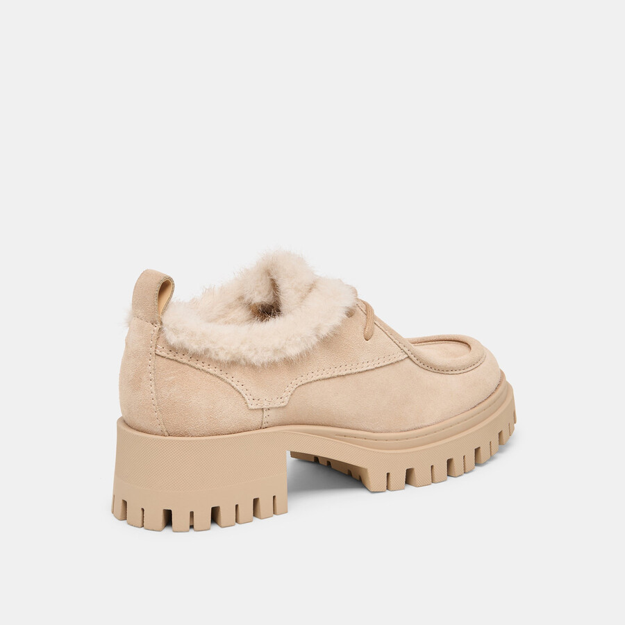 milza plüsch-loafer aus dune-wildleder