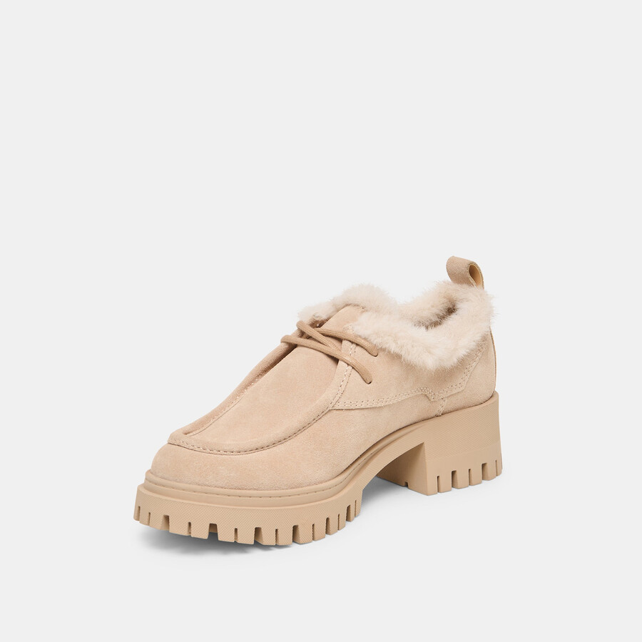 milza plüsch-loafer aus dune-wildleder