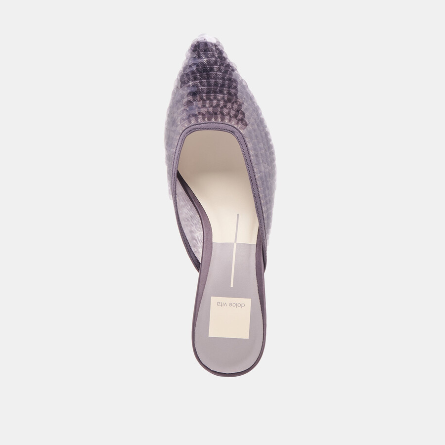 cleo pailletten-pumps rauchfarben