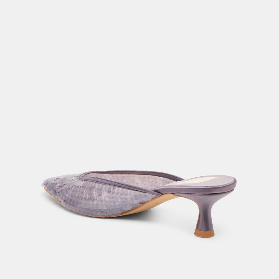 cleo pailletten-pumps rauchfarben