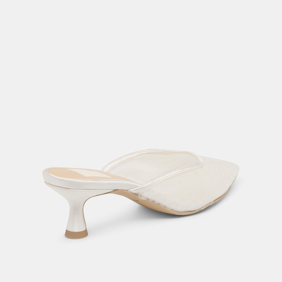cleo pailletten-pumps elfenbeinfarben