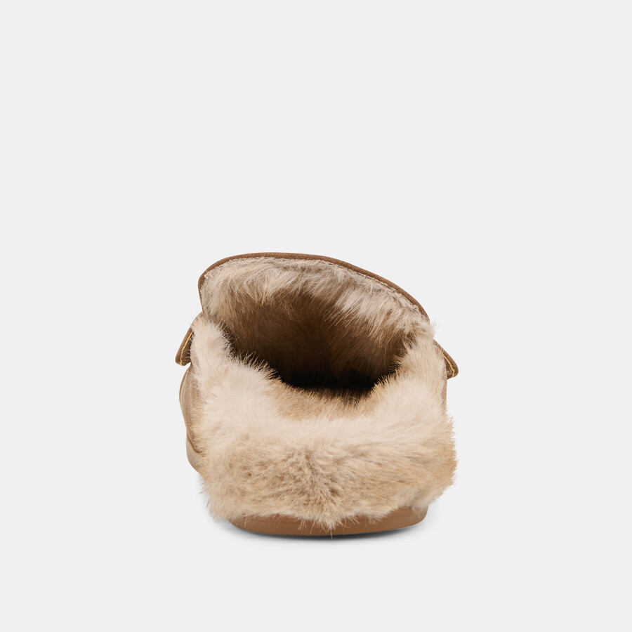 jodero plush flats mushroom wildleder
