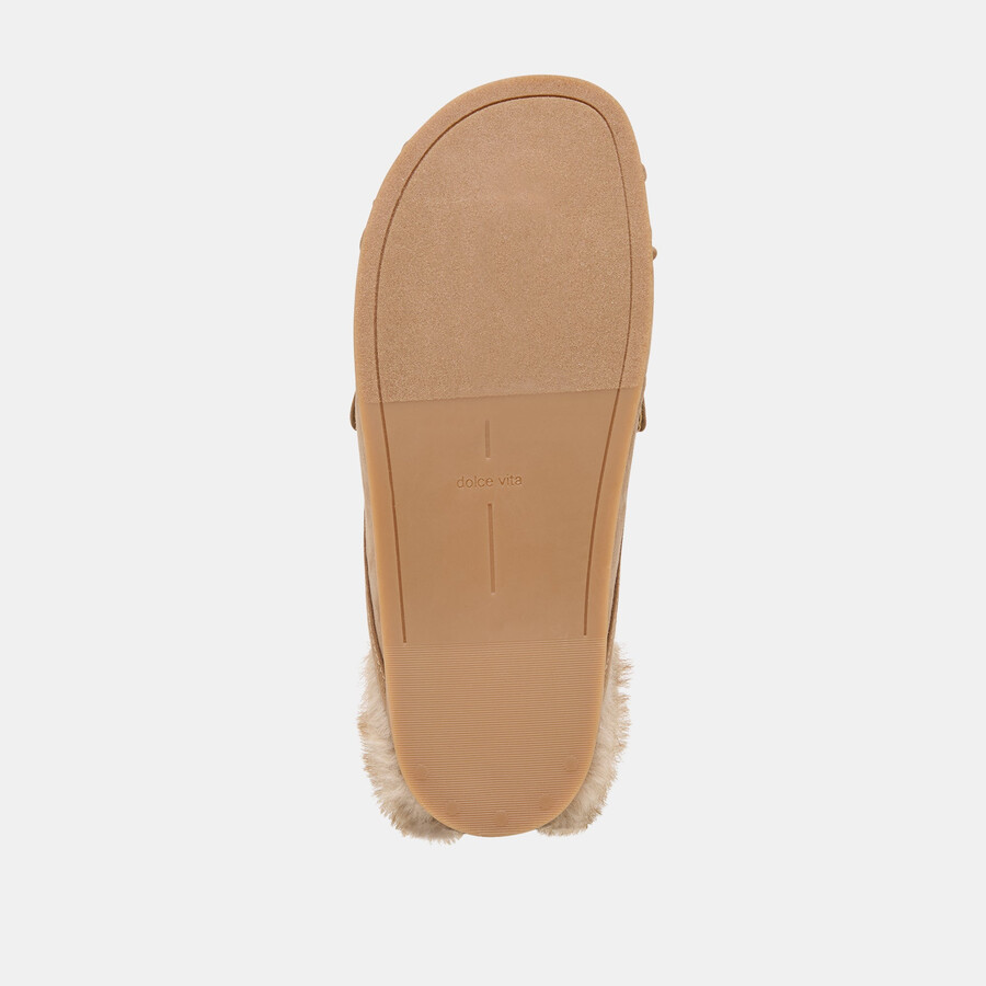 jodero plush flats mushroom wildleder