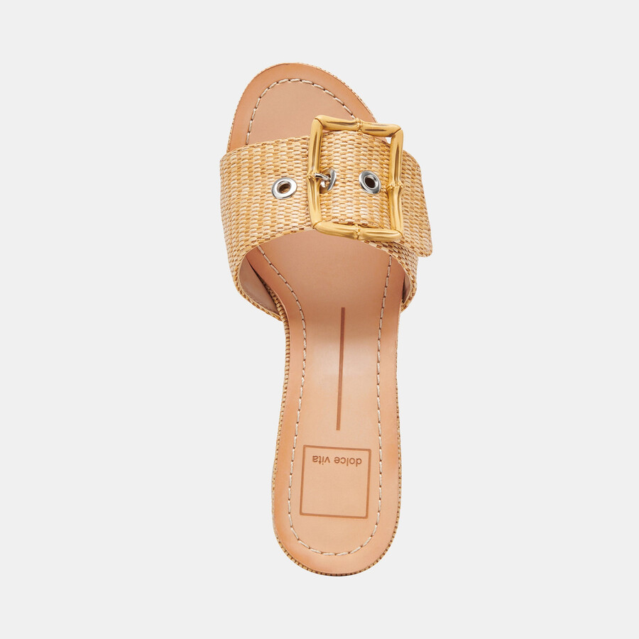 lucey heels warm natural raffia