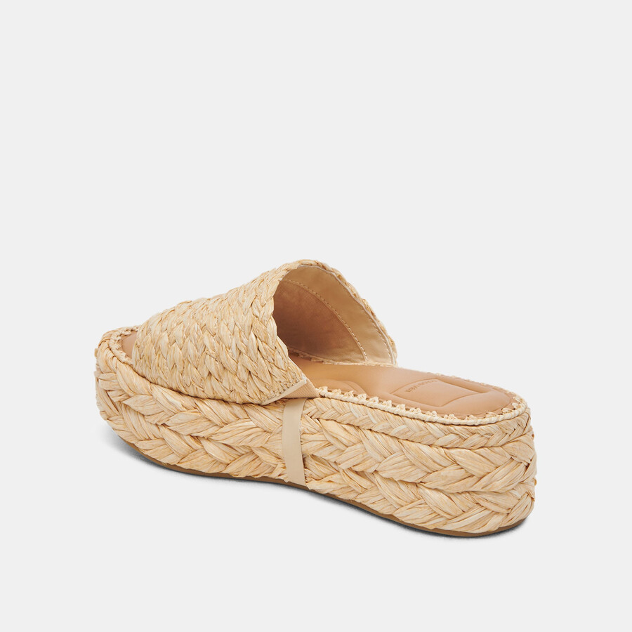 chavi sandalen hell natur raffia