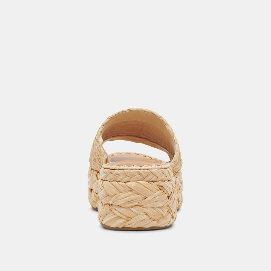 chavi sandalen hell natur raffia
