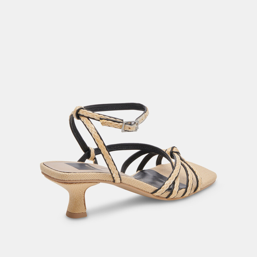 bev braid wide heels schwarz natur jute
