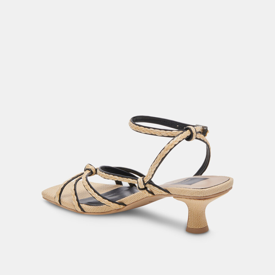 bev braid wide heels schwarz natur jute