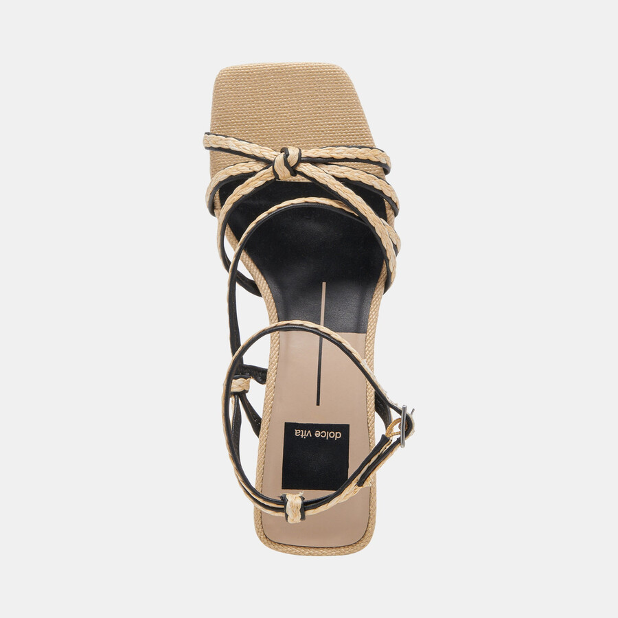 bev braid wide heels schwarz natur jute