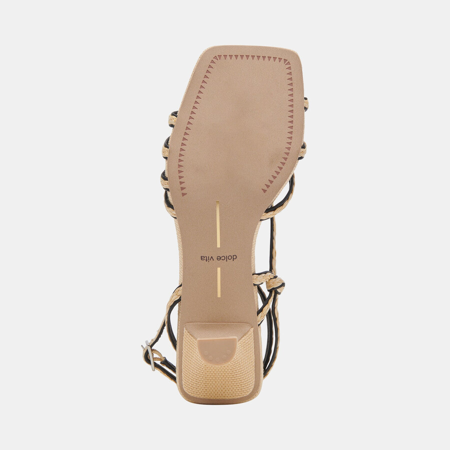bev braid wide heels schwarz natur jute
