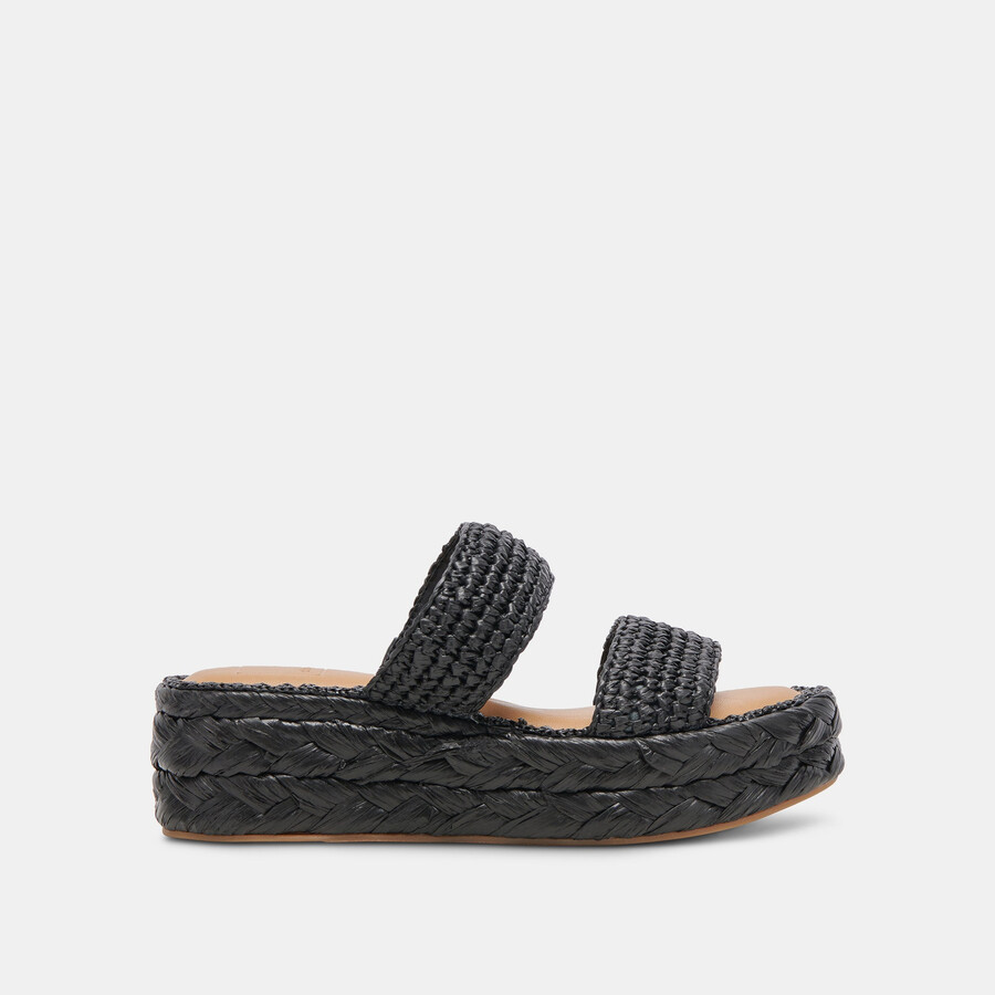 corla sandalen onyx raffia