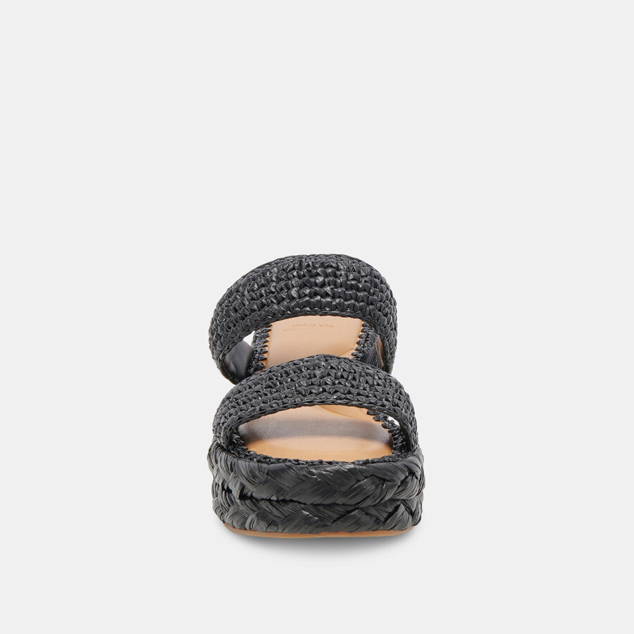 corla sandalen onyx raffia