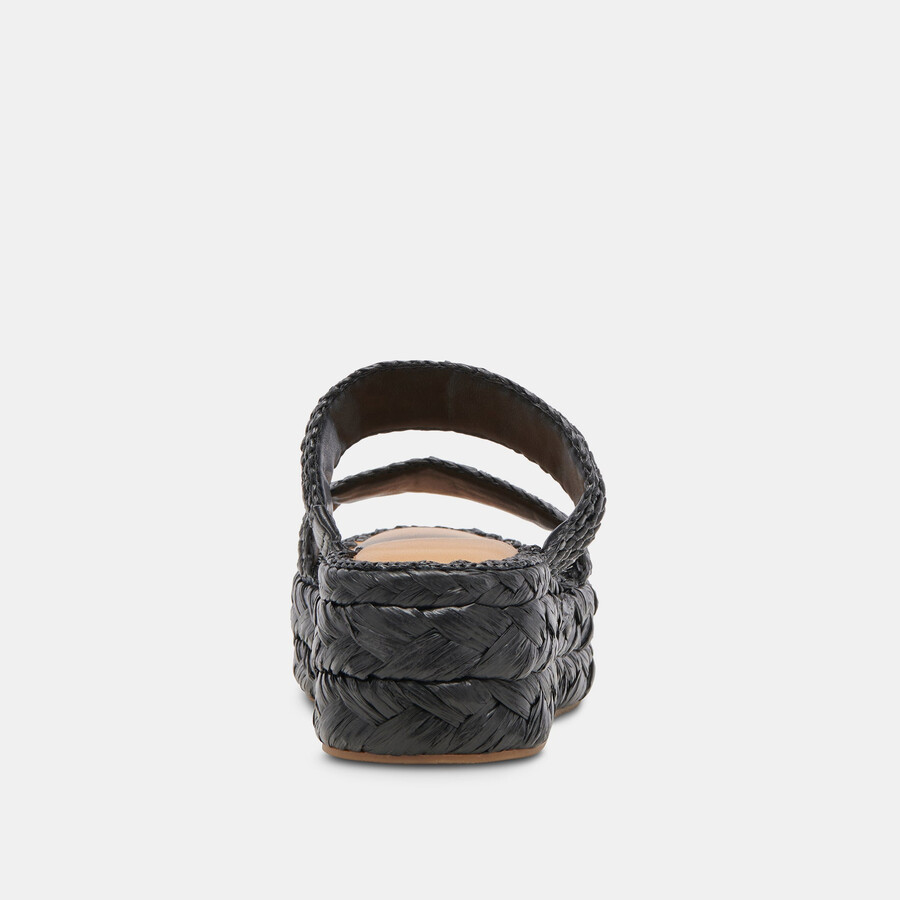 corla sandalen onyx raffia
