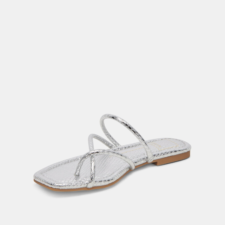 leanna sandalen silber geprägt stella