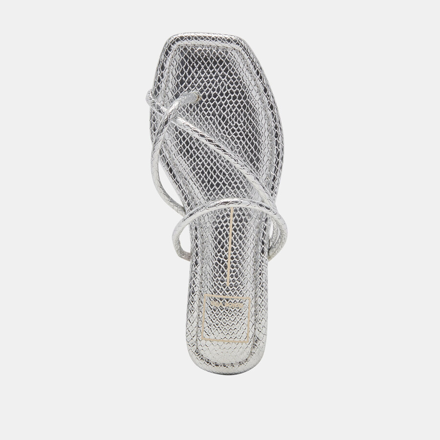 leanna sandalen silber geprägt stella