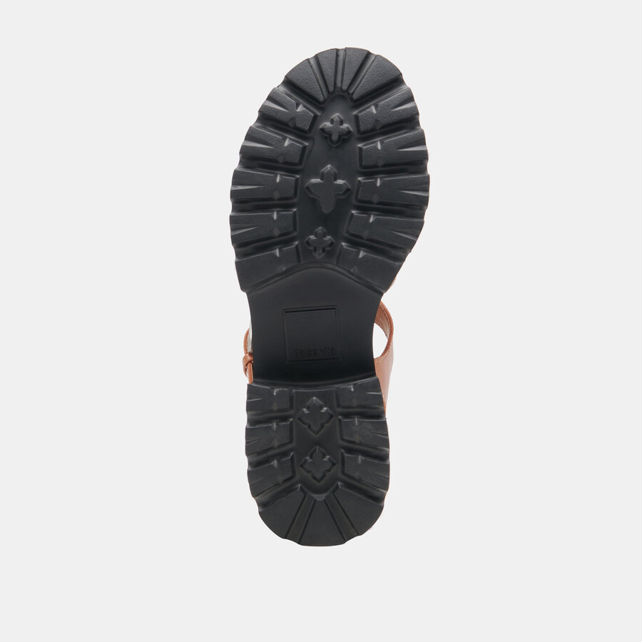latice sandalen aus braunem leder