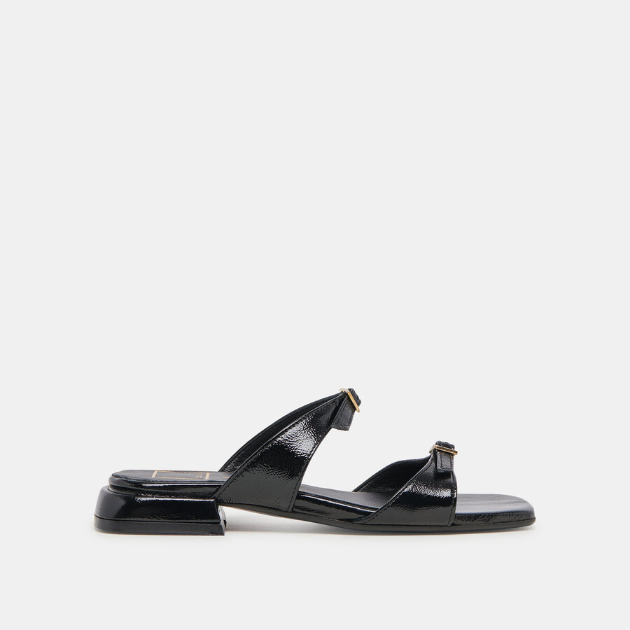 lavendel sandalen midnight crinkle lackleder