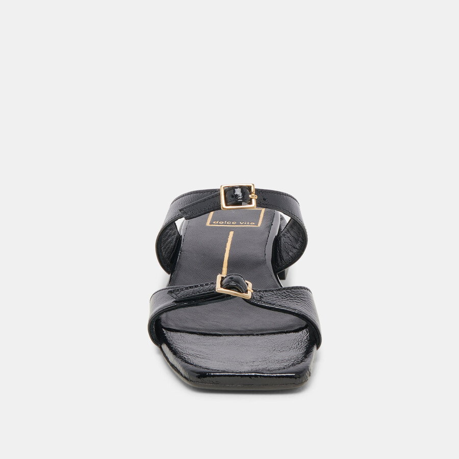 lavendel sandalen midnight crinkle lackleder