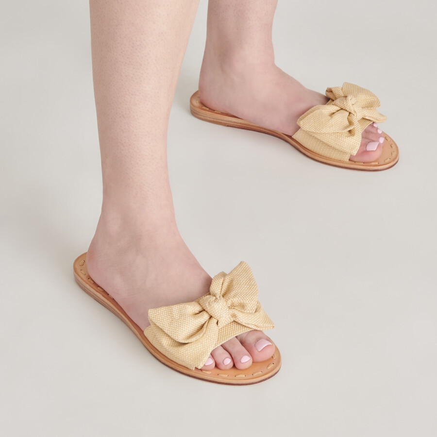 darsey sandalen hell natur raffia
