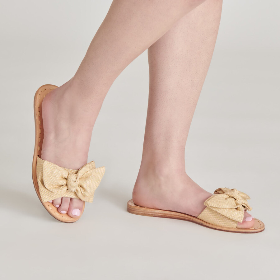 darsey sandalen hell natur raffia
