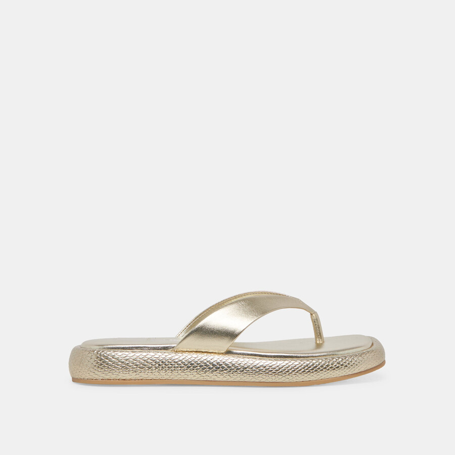 adin sandalen platinfarbenes leder im used-look