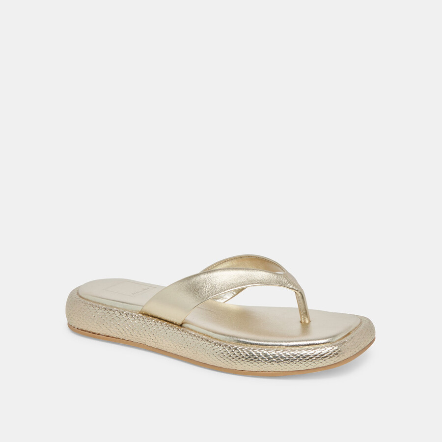 adin sandalen platinfarbenes leder im used-look