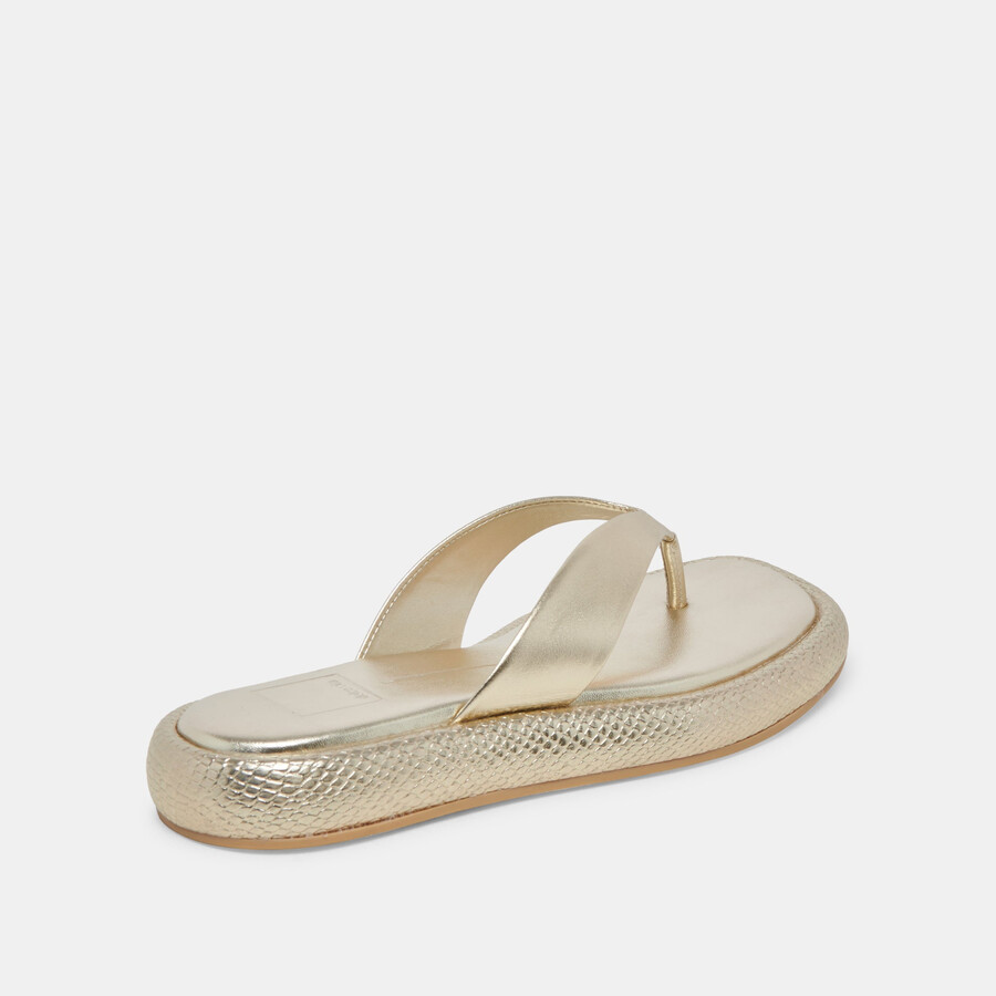 adin sandalen platinfarbenes leder im used-look