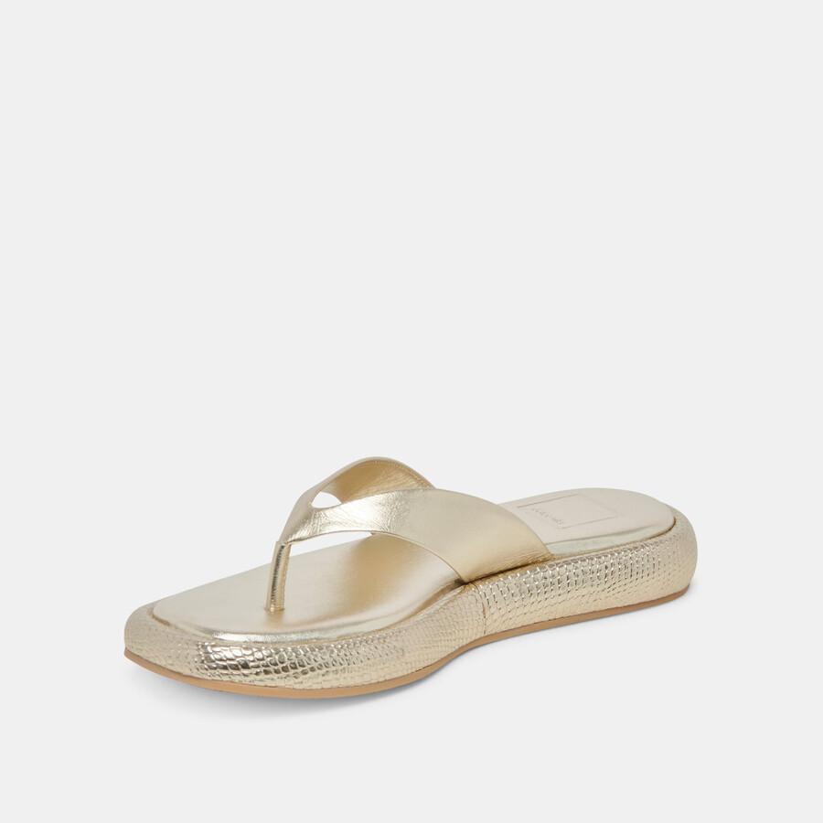 adin sandalen platinfarbenes leder im used-look